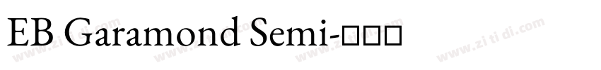 EB Garamond Semi字体转换